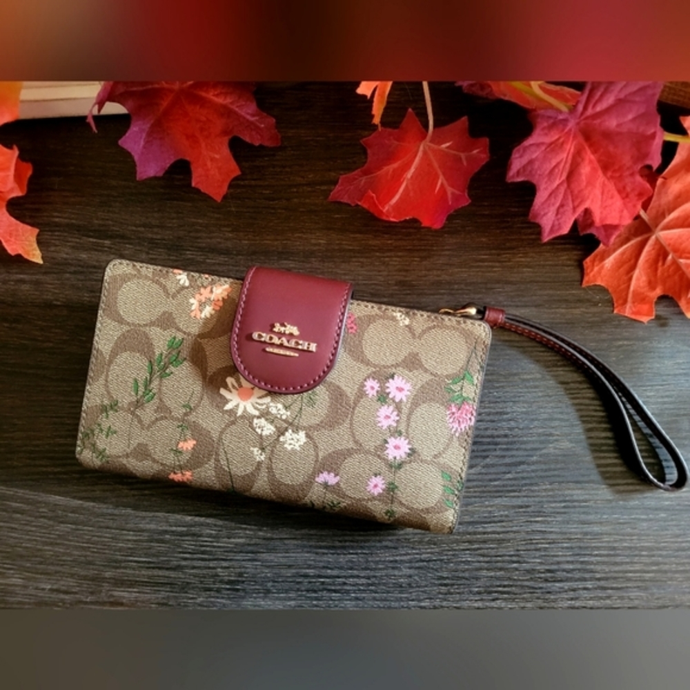 Wallet ♡ Signature Canvas ♡ Wildflower Print